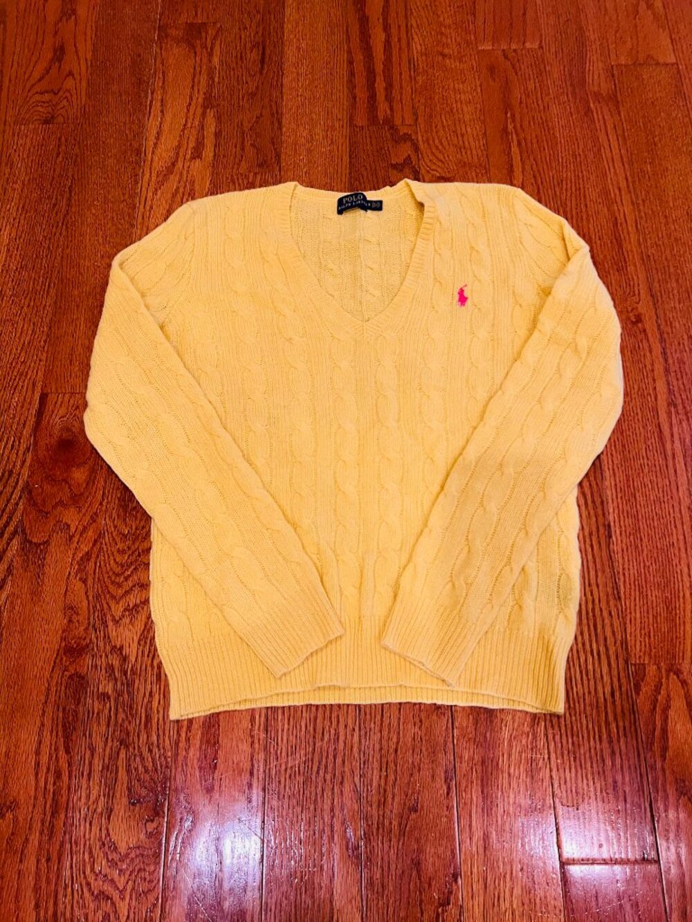Merino Wool Cable-knit crewneck Sweater from Polo Ralph Lauren Size Small